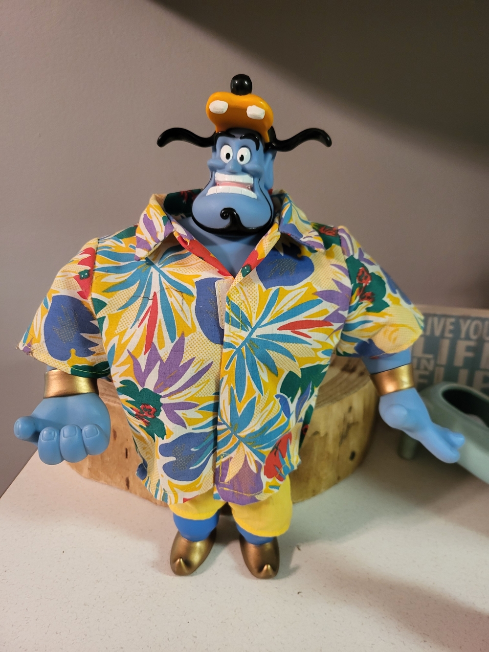 Mattel Disney 12" Aladdin 'Tourist' Genie Poseable Action Figure Doll 1993